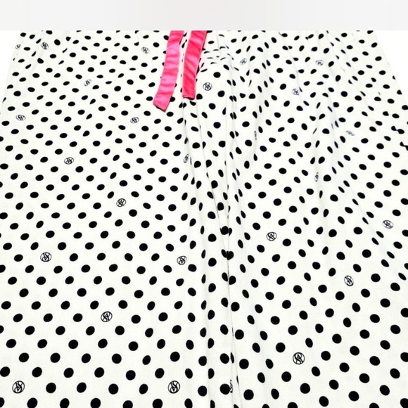 Victoria Secret Polka Dot Pajama Pants with Pink Accents - Picture 2 of 5